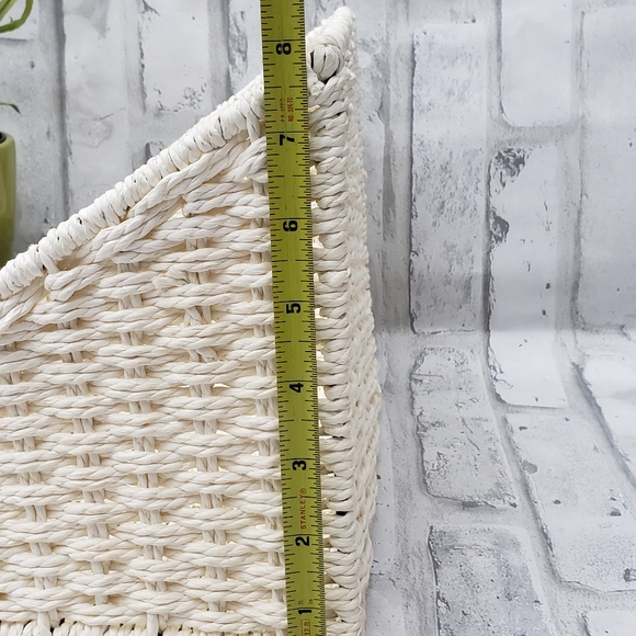 High/Low Rope Rattan Baskets Storage Bin - Picture 10 of 11